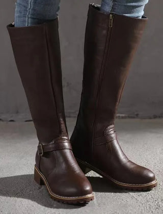Jacob | Leather Buckle Fashion Boots
