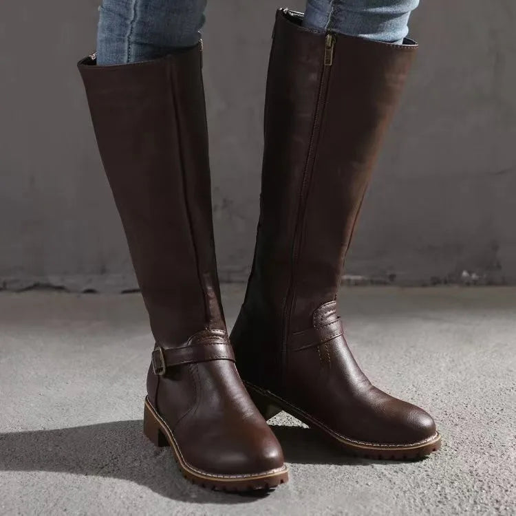 Jacob | Leather Buckle Fashion Boots