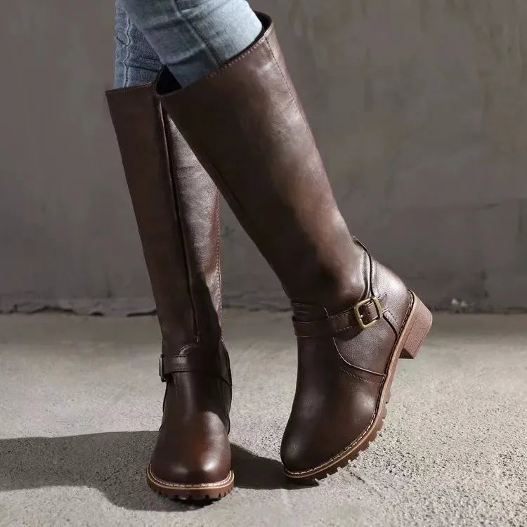 Jacob | Leather Buckle Fashion Boots