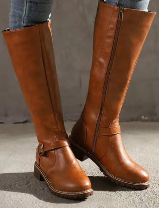 Jacob | Leather Buckle Fashion Boots