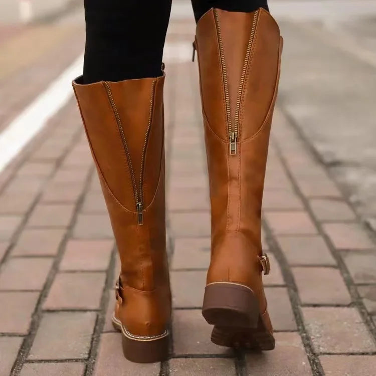 Jacob | Leather Buckle Fashion Boots