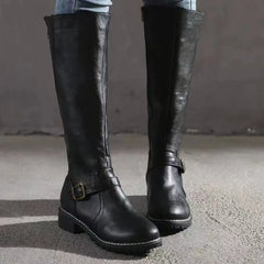Jacob | Leather Buckle Fashion Boots