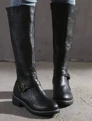 Jacob | Leather Buckle Fashion Boots