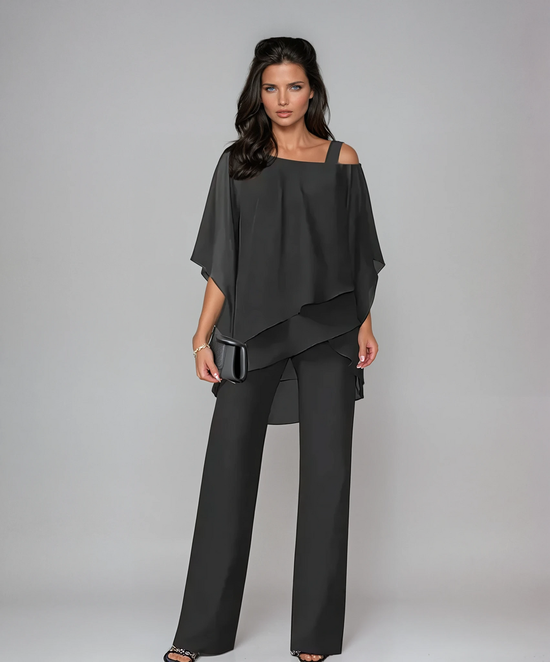 Conjunto em Duas Peças Mariella com Camadas | Conjunto Elegante e Confortável