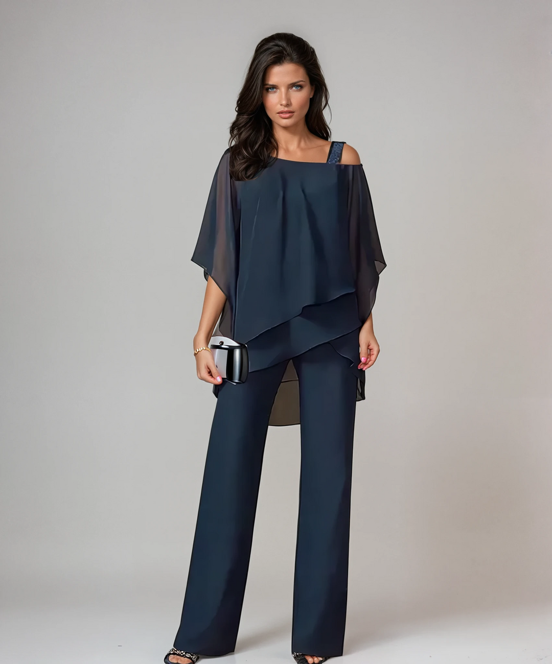 Conjunto em Duas Peças Mariella com Camadas | Conjunto Elegante e Confortável