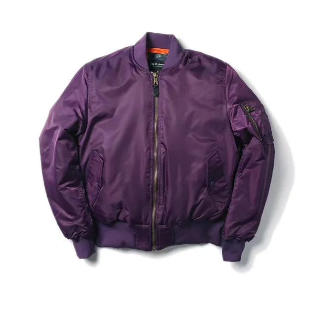 Liam | Bomber Women Leather Red Jacket