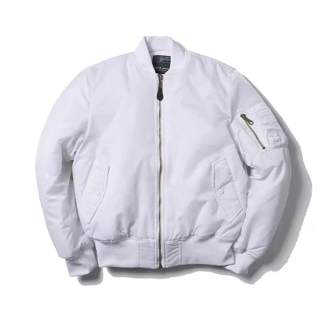 Liam | Bomber Women Leather Red Jacket