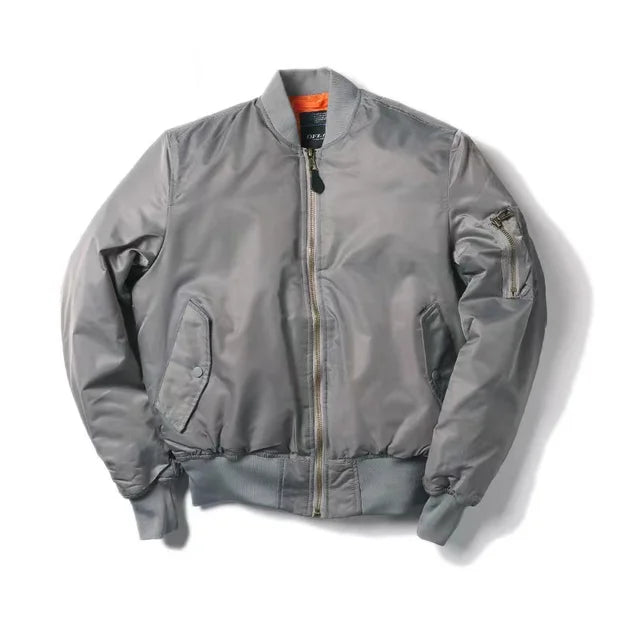 Liam | Bomber Women Leather Red Jacket