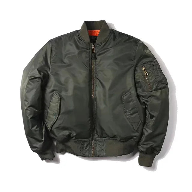 Liam | Bomber Women Leather Red Jacket