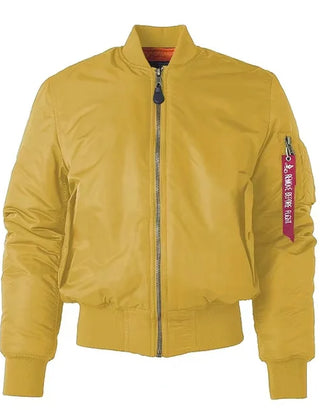 Liam | Bomber Women Leather Red Jacket