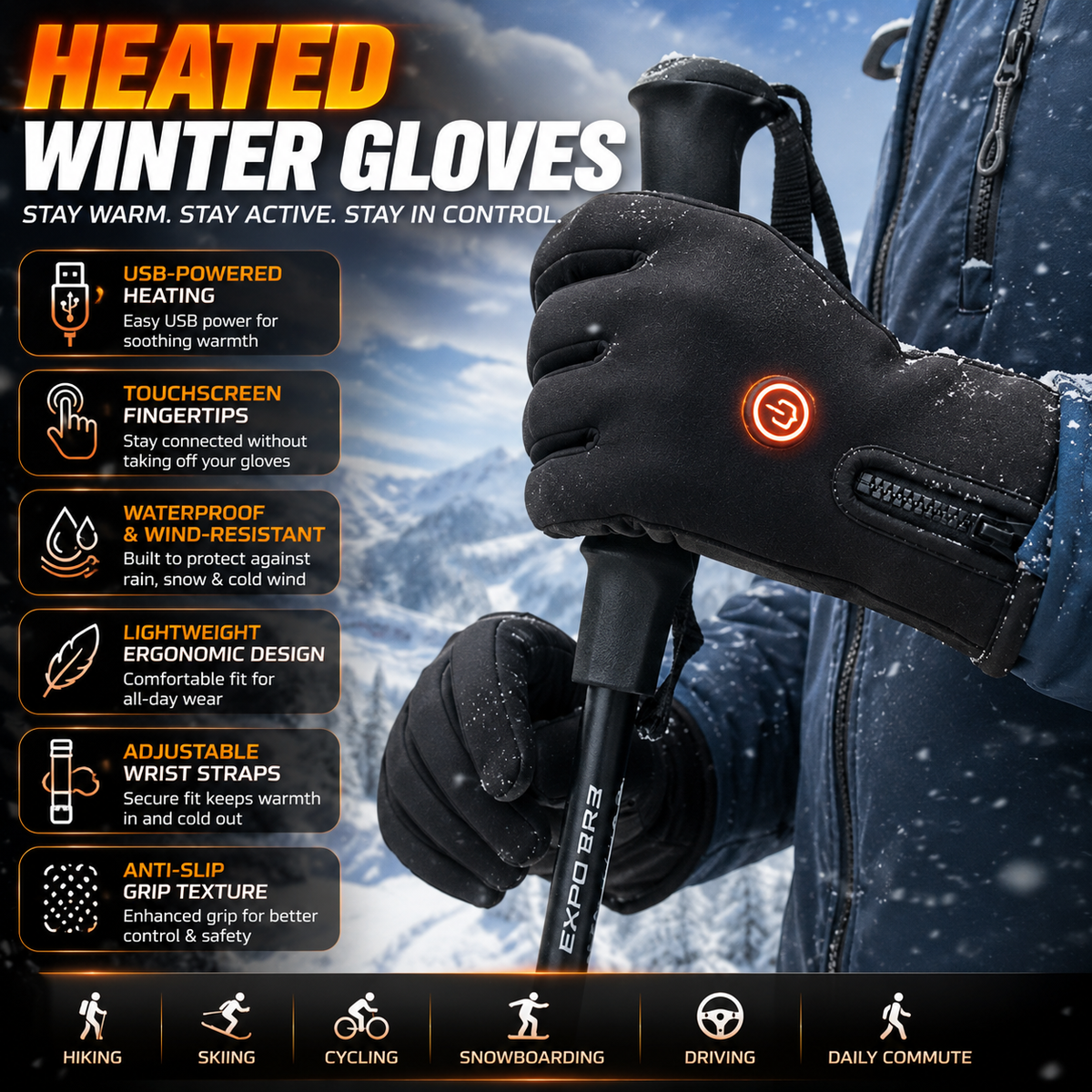 Liam | For Women For Winter Gloves