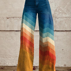 Liam | Retro Corduroy Elegant Palazzo Pants Multicolor