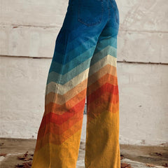 Liam | Retro Corduroy Elegant Palazzo Pants Multicolor