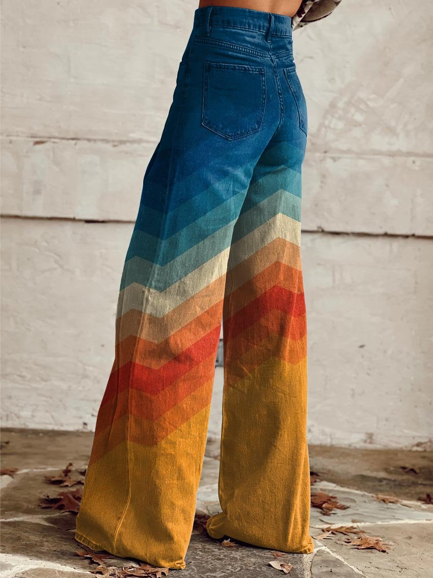 Liam | Retro Corduroy Elegant Palazzo Pants Multicolor
