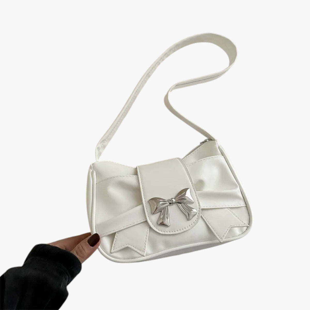 Liam | Shoulder Leather Black Bag
