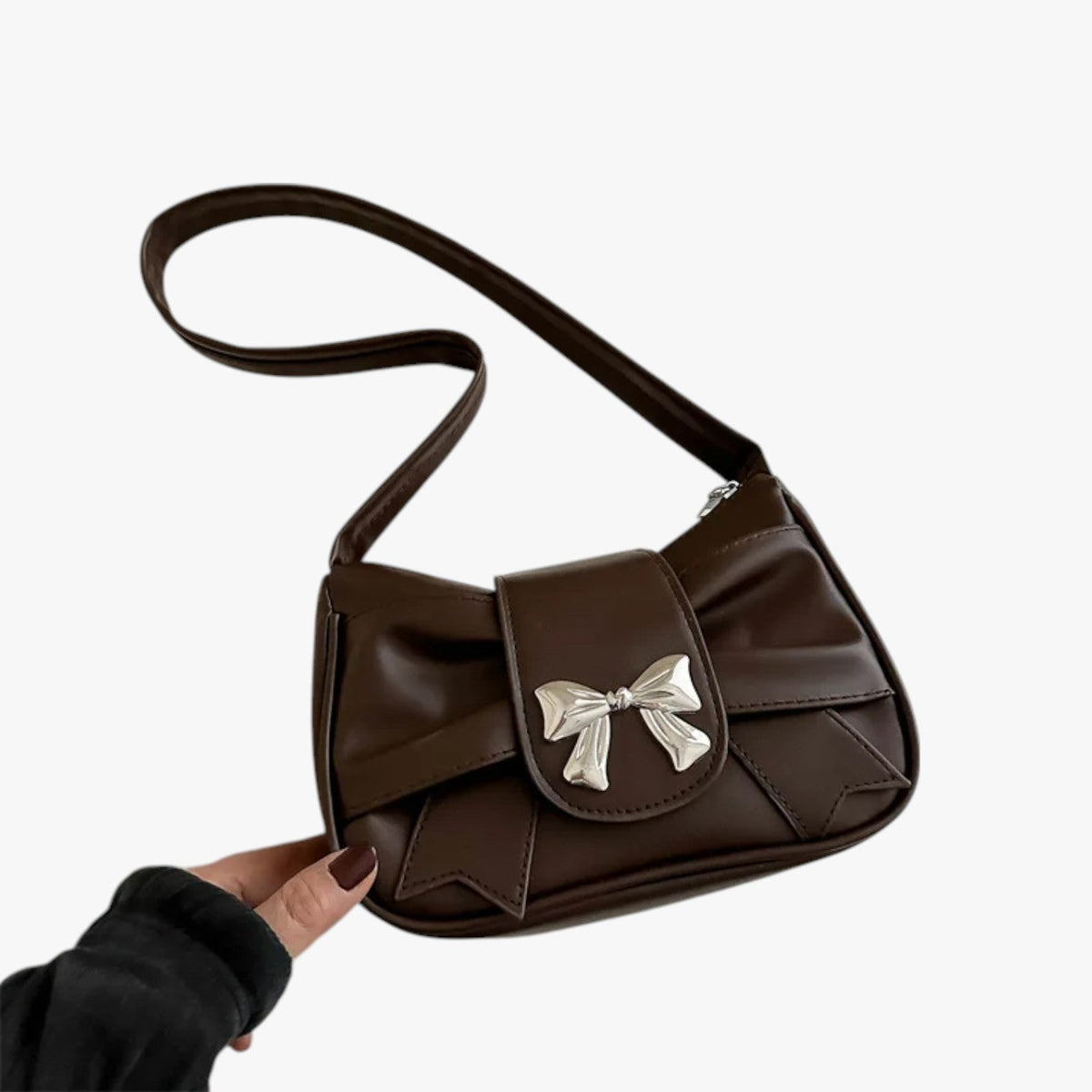 Liam | Shoulder Leather Black Bag