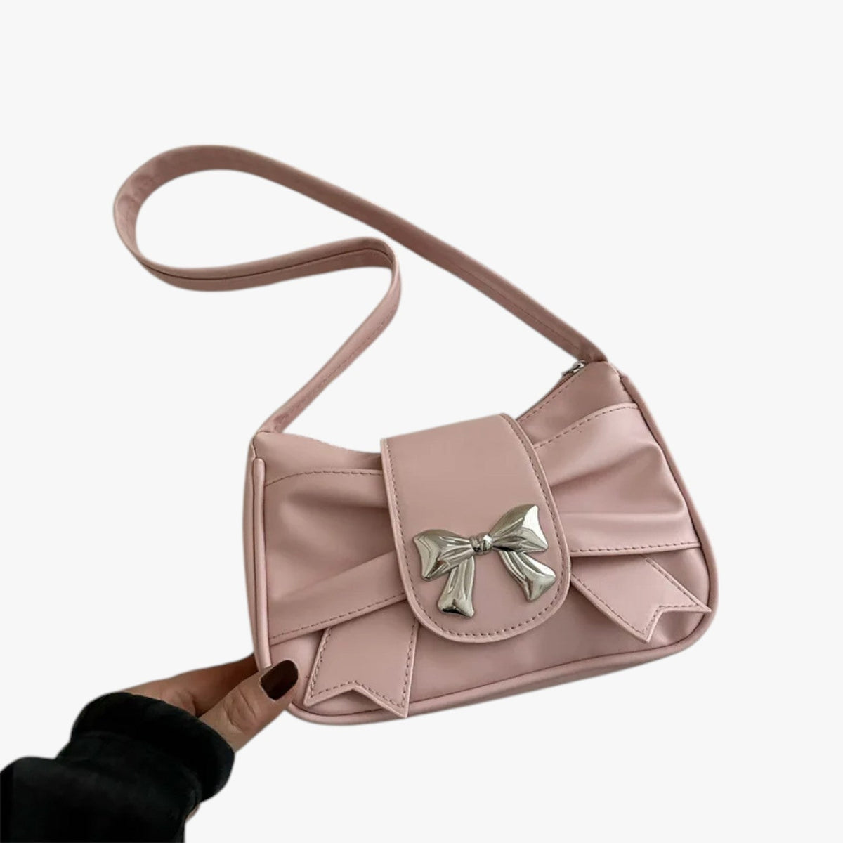 Liam | Shoulder Leather Black Bag