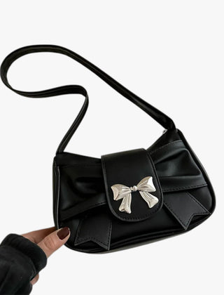 Liam | Shoulder Leather Black Bag