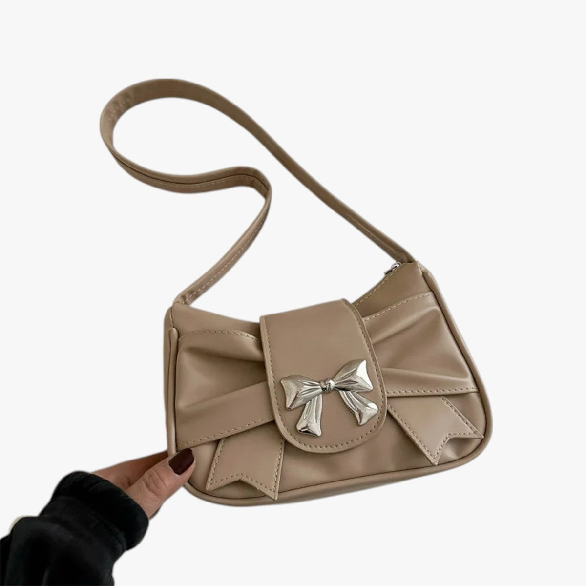 Liam | Shoulder Leather Black Bag