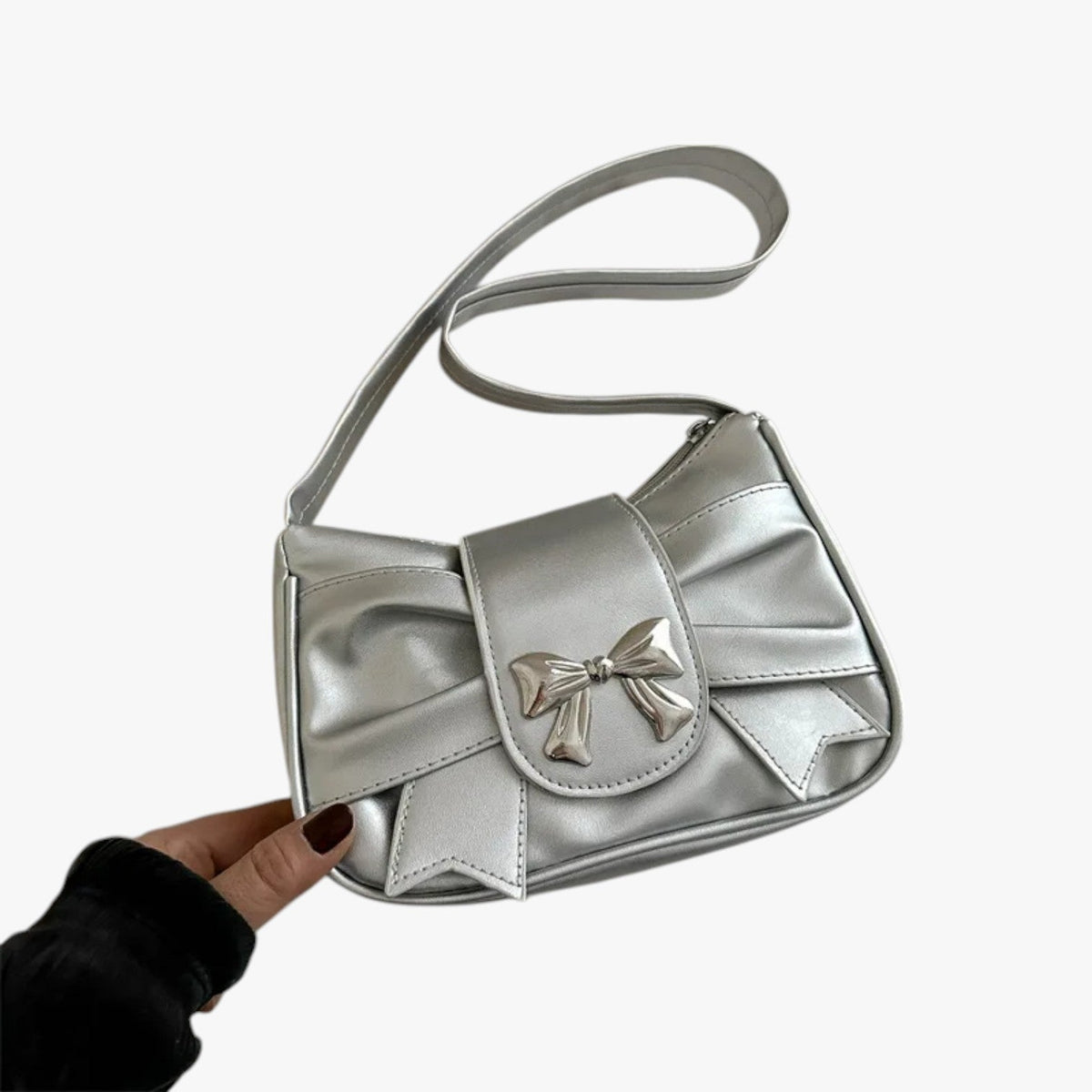 Liam | Shoulder Leather Black Bag