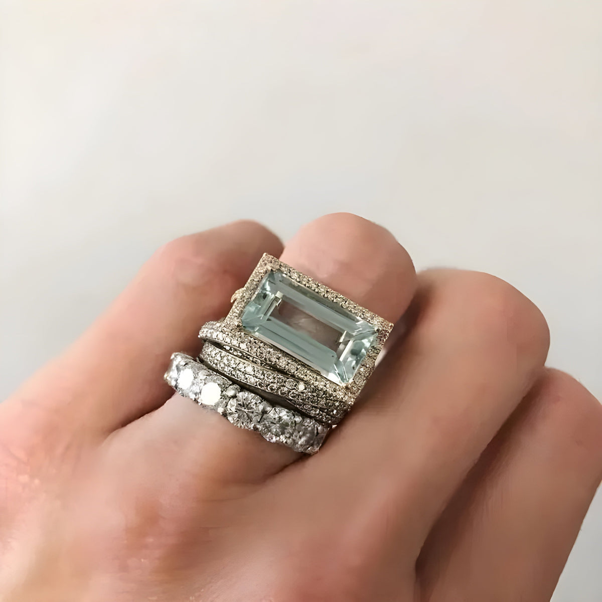 Liam | Silver Gold Turquoise Set Ring