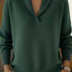 Liam | V Neck Women Black Sweater