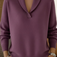 Liam | V Neck Women Black Sweater