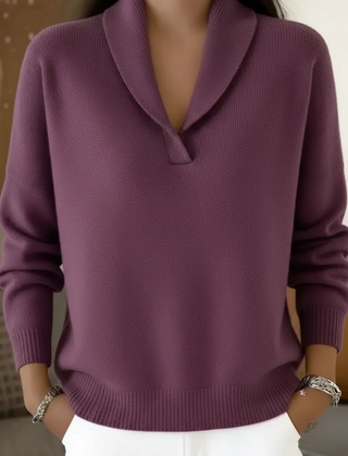 Liam | V Neck Women Black Sweater