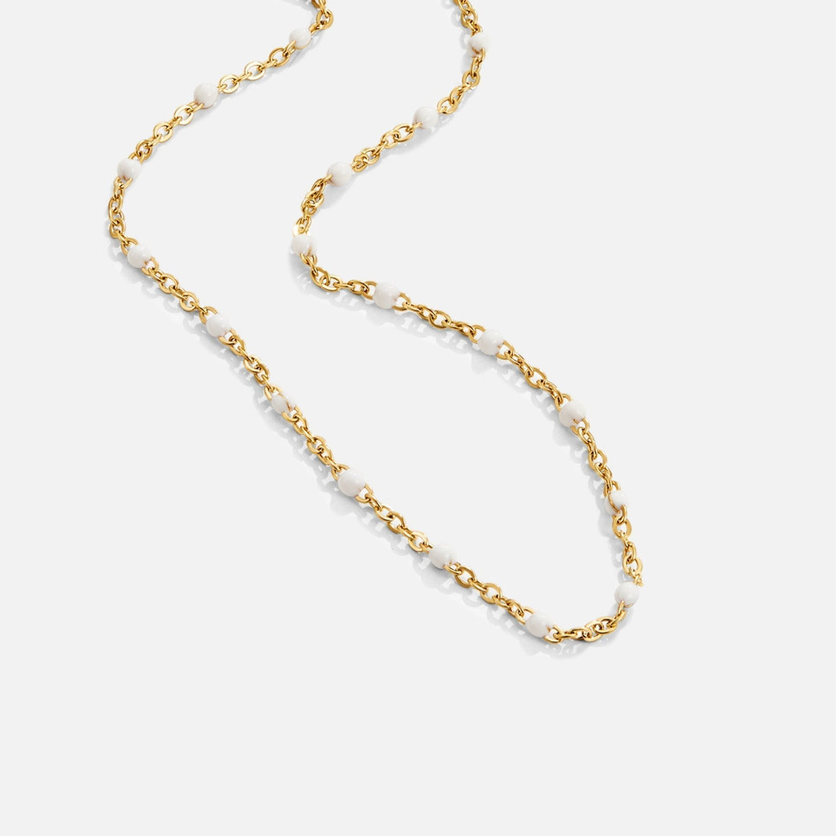 Liam | White Pearl Layered Gold Necklace