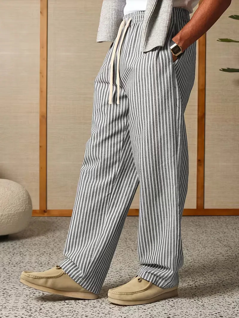 Liam | Wide Slacks Sweatpants Trousers Leg Joggers