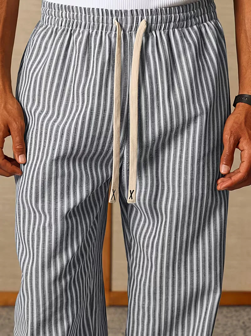 Liam | Wide Slacks Sweatpants Trousers Leg Joggers