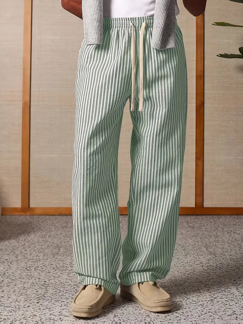 Liam | Wide Slacks Sweatpants Trousers Leg Joggers