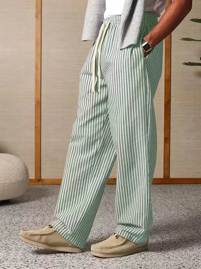Liam | Wide Slacks Sweatpants Trousers Leg Joggers