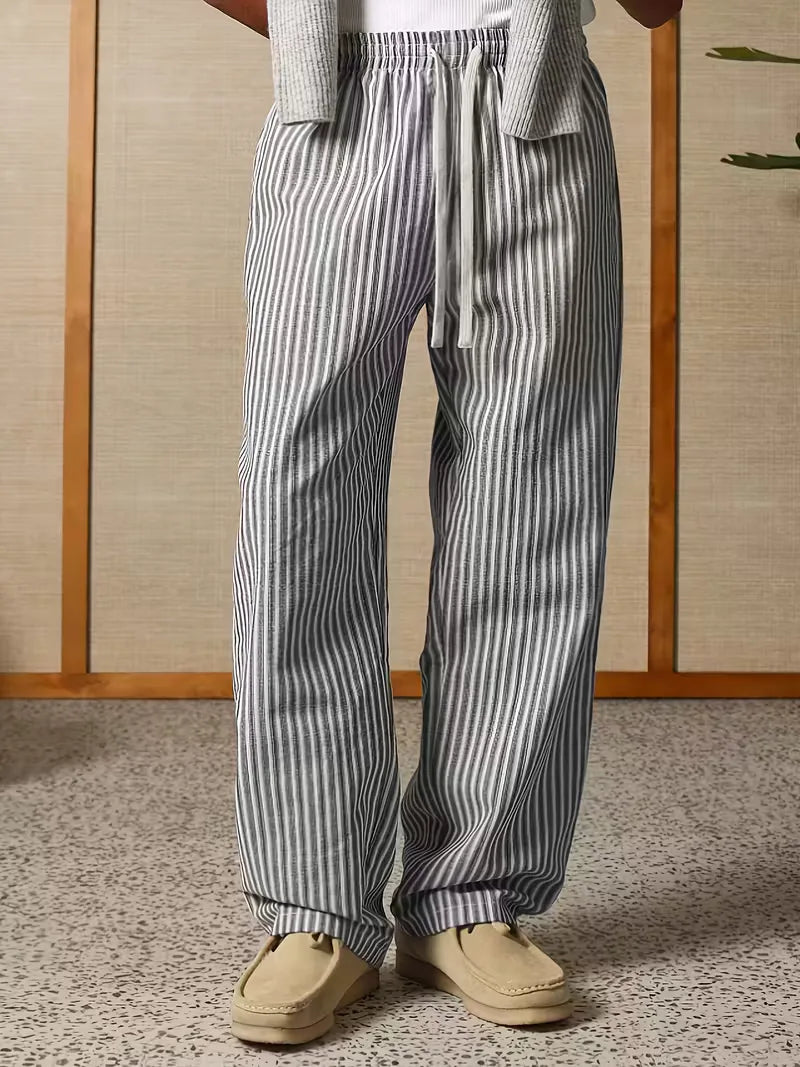 Liam | Wide Slacks Sweatpants Trousers Leg Joggers