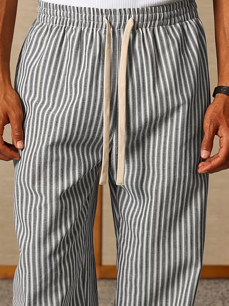 Liam | Wide Slacks Sweatpants Trousers Leg Joggers
