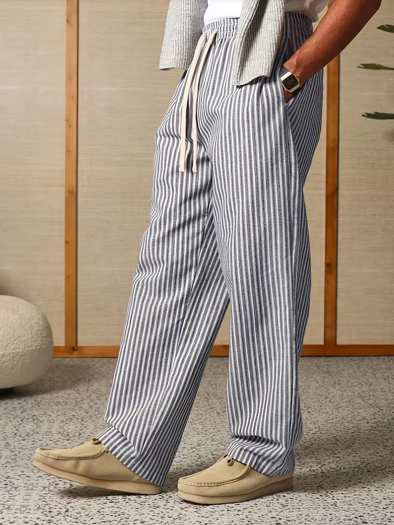 Liam | Wide Slacks Sweatpants Trousers Leg Joggers