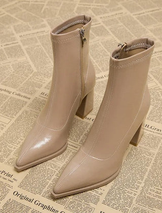Liam | Winter Pointed Toe Velvet Boots