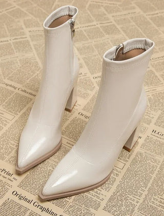 Liam | Winter Pointed Toe Velvet Boots