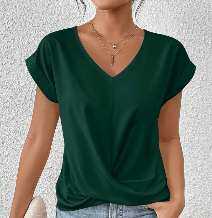 Carolyn | Blusa com Decote V que Valoriza
