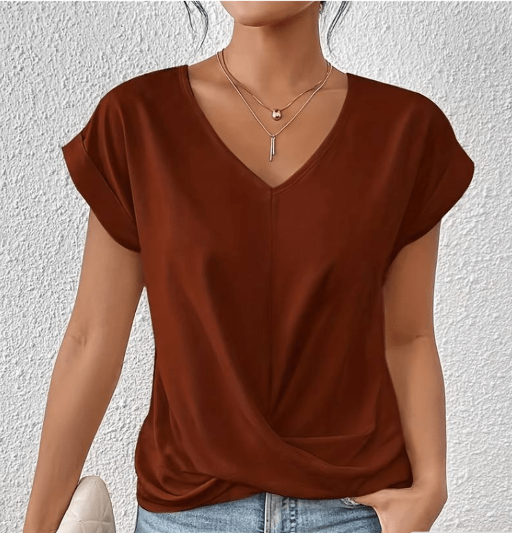 Carolyn | Blusa com Decote V que Valoriza