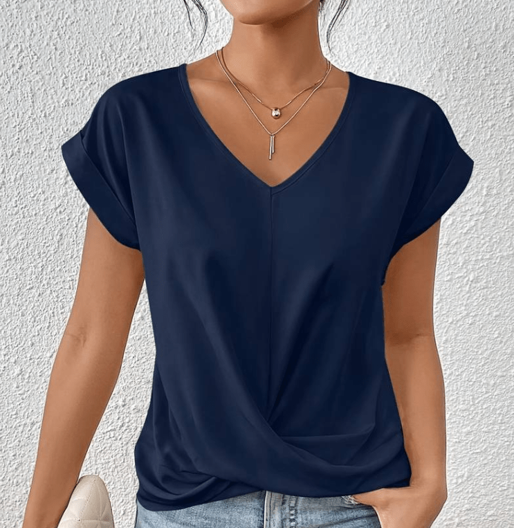 Carolyn | Blusa com Decote V que Valoriza