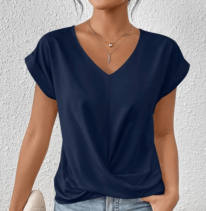 Carolyn | Blusa com Decote V que Valoriza