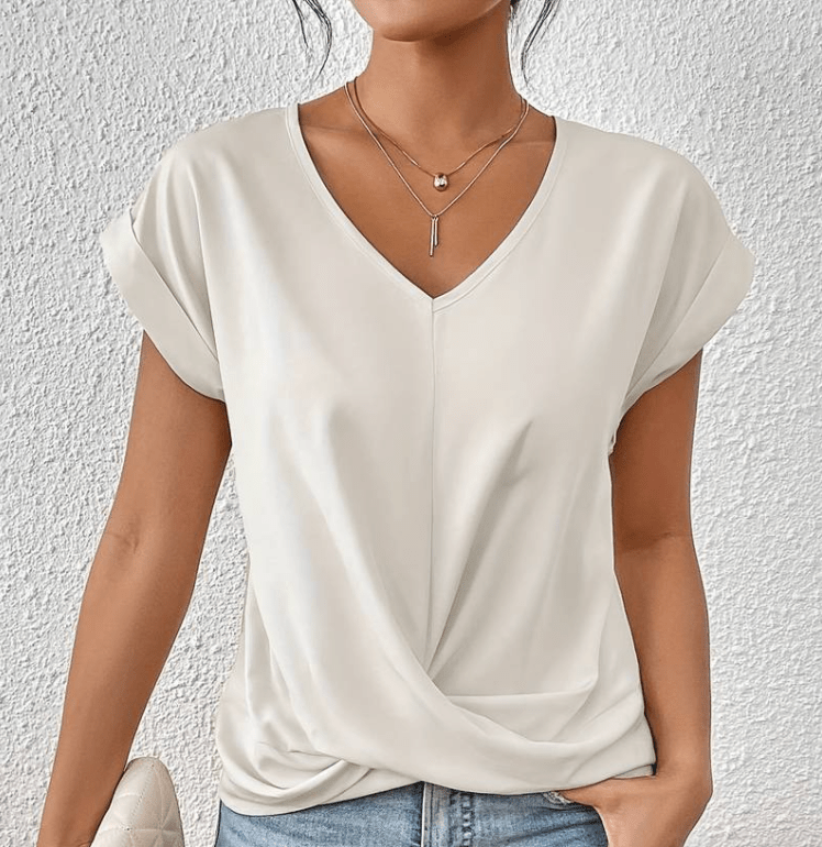 Carolyn | Blusa com Decote V que Valoriza
