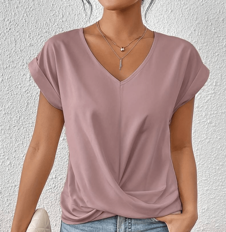 Carolyn | Blusa com Decote V que Valoriza