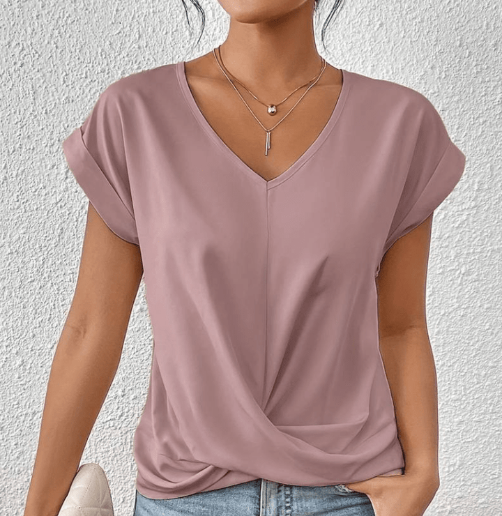Carolyn | Blusa com Decote V que Valoriza