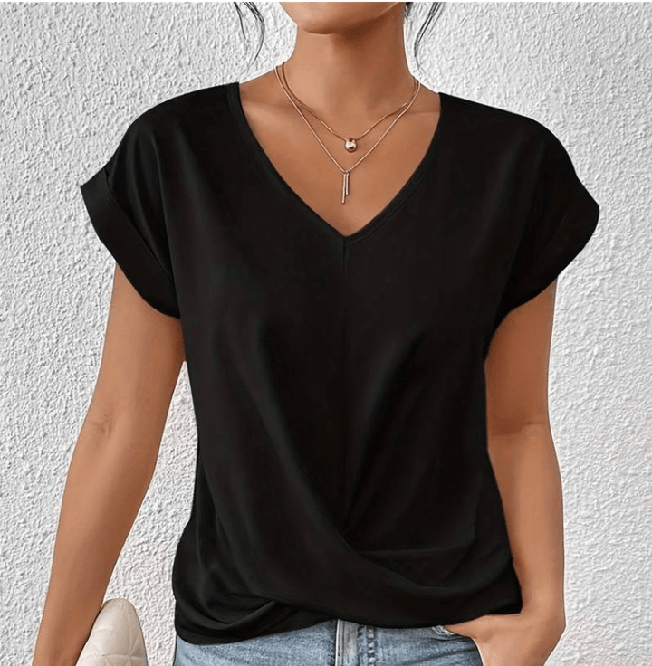 Carolyn | Blusa com Decote V que Valoriza