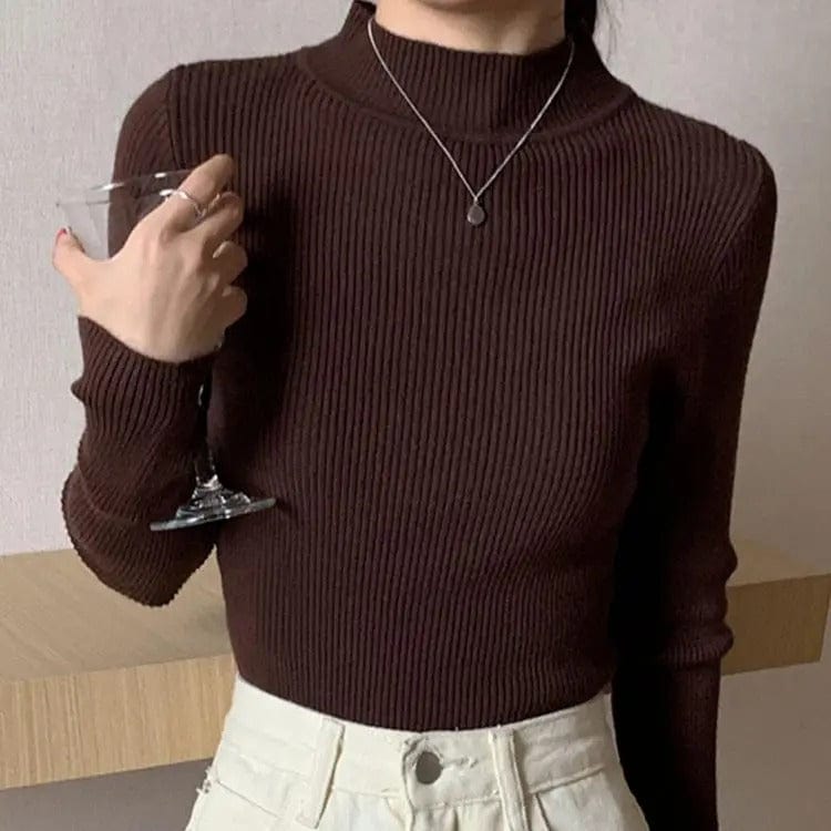Luna Soft-Knit Turtleneck Sweater