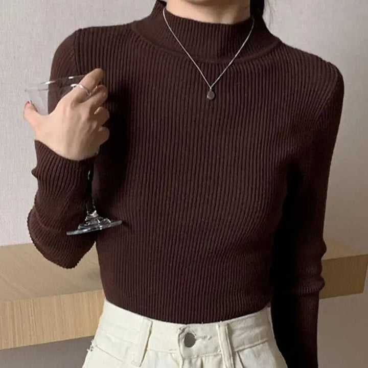 Luna Soft-Knit Turtleneck Sweater
