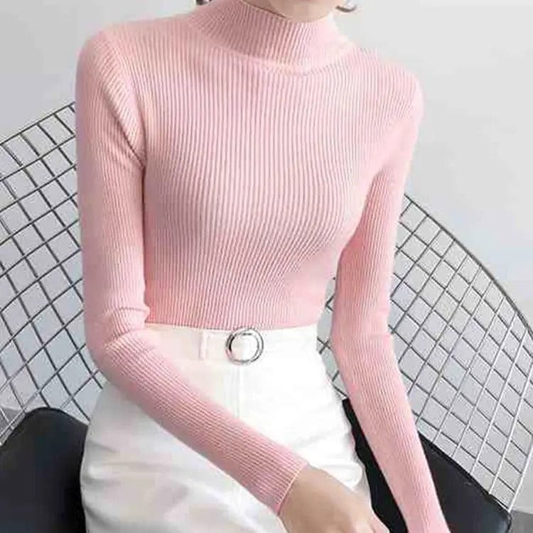 Luna Soft-Knit Turtleneck Sweater
