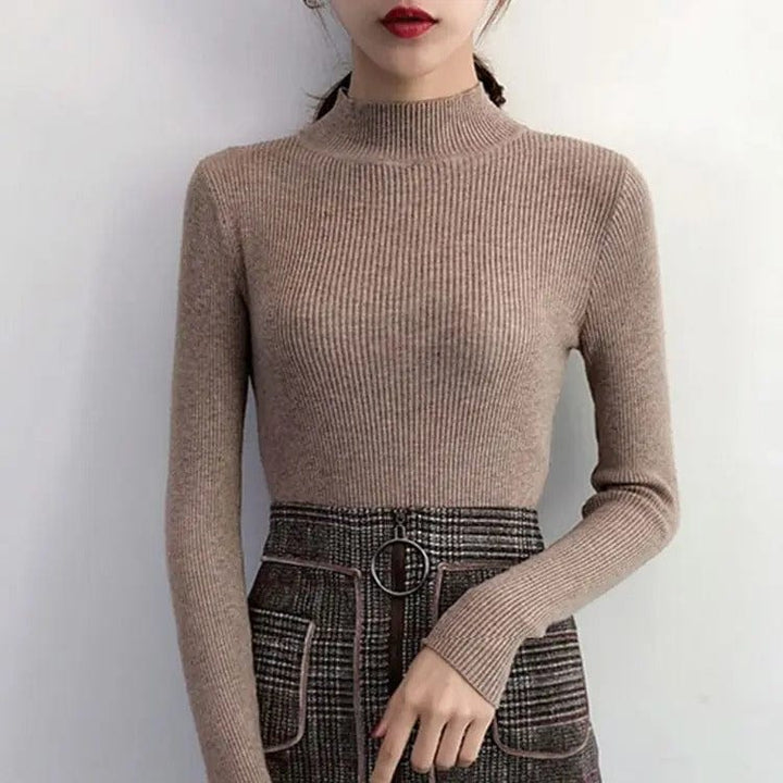 Luna Soft-Knit Turtleneck Sweater